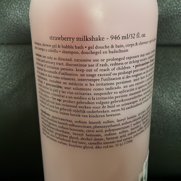 NEW Philosophy Strawberry Milkshake 32 oz sealed shampoo, shower & bubble bath - Picture 3 of 4